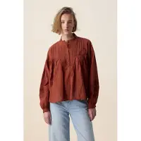 Sissy-Boy Bluse Mit Stickerei - Dunkelrot | Größe: XL