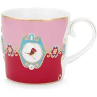 Pip studio Becher Love Birds Red Pink Small 150ml (6er Set)