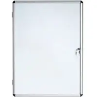 BI-Office Enclore Earth Abschließbarer Schaukasten Magnetisch 4 x A4 50 (B) x 67,4 (H) cm Weiß