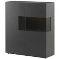 Soundvision Highboard Leandro ¦ grau ¦ Maße (cm): B: 120 H: 135 T: 43.0