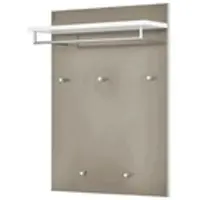 Voss Garderobenpaneel Duna , beige , Glas,Holzwerkstoff , Maße (cm): B: 80 H: 109 T: 27.0