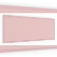 Allboards Pinnwand, Korktafel in Pink, 100×40 cm, Holzrahmen – Pink lackiert