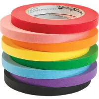 Colorations Abdeckband Bastelset 8 Farben - Masking Tape für Kinder