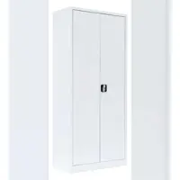 LÜLLMANN Flügeltürenschrank, 4,5 OH, 1800 x 800 x 383 mm, signalweiß