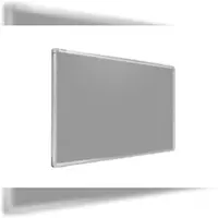 Allboards Filztafel Grau 200x100cm, Alurahmen