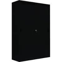 LÜLLMANN Schiebetürenschrank, 5 OH, 1950 x 1200 x 450 mm, tiefschwarz