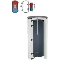 Flamco Ladespeicher LS 3000 l, weiß, mit EPS-Isolierung