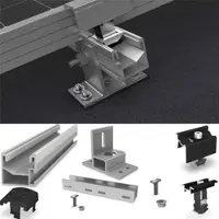 K2 Systems SingleRail Set SpliceFoot auf Ziegel Schrägdach für Bitumdächer für 18 Module