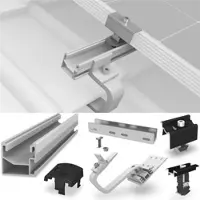 K2 Systems SingleRail Set für 15 Module auf Ziegeldach PV Unterkonstruktion
