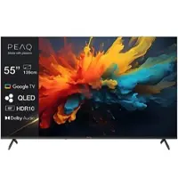 PEAQ PTV 55GQU-5025C TV (Flat, 55 Zoll / 139,0 cm, QLED 4K, SMART TV)