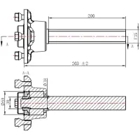 Parnells 5.00-10 High Speed Twin Axle Trailer Kit Road Legal Räder, Achsen & Kupplung 750kgs