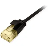Equip Cat.6A U/UTP Slim-Patchkabel, 3,0m, Schwarz, 3 m, Cat6a, U/UTP (UTP), RJ-45, RJ-45, Schwarz