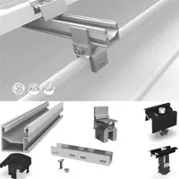 K2 Systems SeamClamp Set für 15 Module auf Winkelfalz-Dach PV Unterkonstruktion