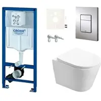 SAT Grohe Wand-WC Set für Vorwandmontage + Infinitio WC SIKOGRSIN1S