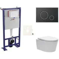 SAT Wand-WC Set für Vorwandmontage + Brevis WC SIKOSSBR78