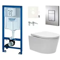 SAT Grohe Wand-WC Set für Vorwandmontage + Brevis WC SIKOGRSBR1S
