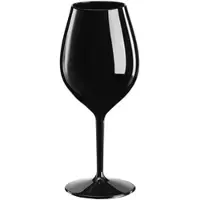 Monouso - Sektflöte für Wein Tritan Wiederverwendbar Durable Schwarz 510ml (1 Stück)