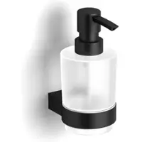 SAT Seifenspender Schwarz Metall, Glas SATDPROJ99MC