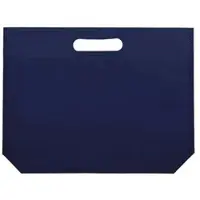 Monouso - Vliesstofftasche Gestanzten Griffen Marinblau 34+8x26cm (25 Stück)