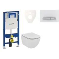 Ideal standard Geberit Wand-WC Set für Vorwandmontage + Tesi WC 111.300.00.5NF8
