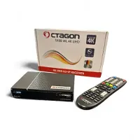 Octagon SX88 V2 WL 4K UHD Sat IP-Receiver (Linux E2 + Define OS, DVB-S2, Kartenleser, WiFi, Schwarz)