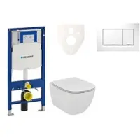 Ideal standard Geberit Wand-WC Set für Vorwandmontage + Tesi WC 111.300.00.5NF5