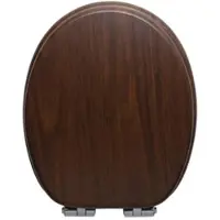 Glacera WC-Sitz MDF Walnuss 2073