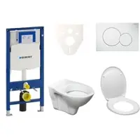 Ceramia Geberit Wand-WC Set für Vorwandmontage + S-Line Pro WC 111.300.00.5ND1