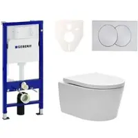 SAT Geberit Wand-WC Set für Vorwandmontage + Brevis WC SIKOGES6W7
