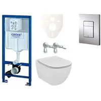 GROHE Wand-WC Set für Vorwandmontage + Ideal Standard Tesi WC 38528SET-KF