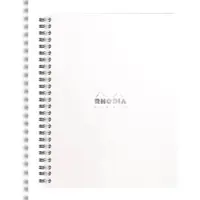 Rhodia 5x Spiralbuch Notebook A5+, 80 Blatt liniert 80g, abtrennbar - Weiß 193461C