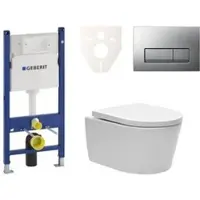SAT Geberit Wand-WC Set für Vorwandmontage + Brevis WC SIKOGES7W8