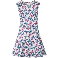 Bonprix Jerseykleid aus Baumwolle, ärmellos, leicht schwingender Schnitt