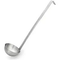 Essentials WAS Germany - Schöpfkelle Set, Ø 7 cm, 30,5 cm, mit angepunktetem Hakenstiel, Set á 4 Stück, Chromnickelstahl