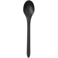 Monouso - Mehrweg-Kaffeelöffel aus PP Schwarz 12,4cm (1.000 Stück)