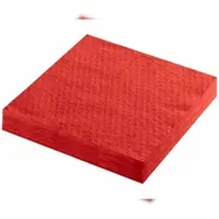 VEPATIM 1000x Servietten Prägeservietten 1-lagig 33 x 33 cm rot