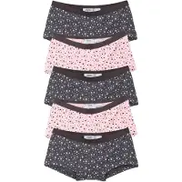 Bonprix Panty Packung, 5 Stk. im 5er-Set, aus Baumwolle und Elasthan, körpernahe Passform