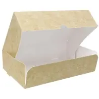Monouso - Gebäck Box Kraftkarton 17,5x11,5x4,7cm 250g (20 Stück)