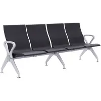 CLP Wartebank Ermin schwarz/4-Sitzer