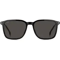 BOSS Mattschwarze Sonnenbrille mit Streifen-Detail Grösse ONESI