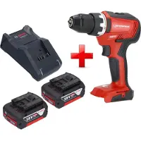 Rothenberger RO DD55 Akku Bohrschrauber 18 V 55 Nm Brushless AMPShare + 2x Akku 5,0 Ah + Ladegerät