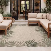 FRAAI In- & Outdoor Teppich - Tiga Edge Grün 120x170 cm