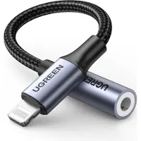 UGREEN 30756, 0,1 m, Lightning, 3.5mm, Männlich, Weiblich, Gerade