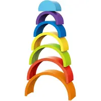 Toi-Toys Little Stars Baby Stapelturm Regenbogen, 7-tlg.