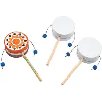 Colorations Affentrommel Bastelset - gestalte dein eigenes Musikinstrument, 12 Stück