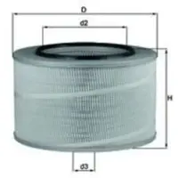 MAHLE ORIGINAL Luftfilter LX 507