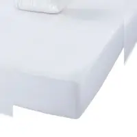 Naturals Wasserdichter Matratzenschoner mit antiallergischem Baumwollfrottee, hergestellt in Spanien Blanco