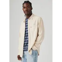 Levi's Sunset Pocket Standard Fit Cotton Linen Shirt Neutral Größe: XXL | Casual hemden Outlet | Herren | Weiß