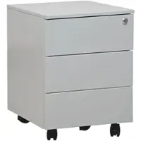 G-Office Rollcontainer EPS/PM3, aus Metall, lichtgrau, mit 3 Schubladen, abschließbar