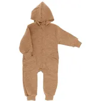Engel - Baby-Overall mit Kapuze und Reißverschluss - Overall Gr 110/116 beige